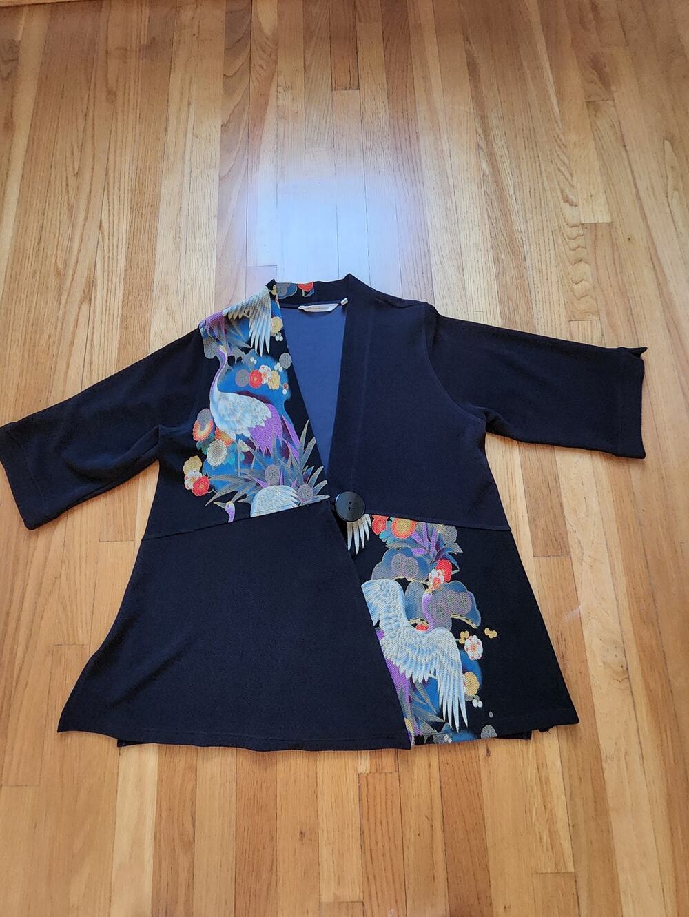 Soft Surroundings S Cardigan Womens Draped Stretch Made in USA